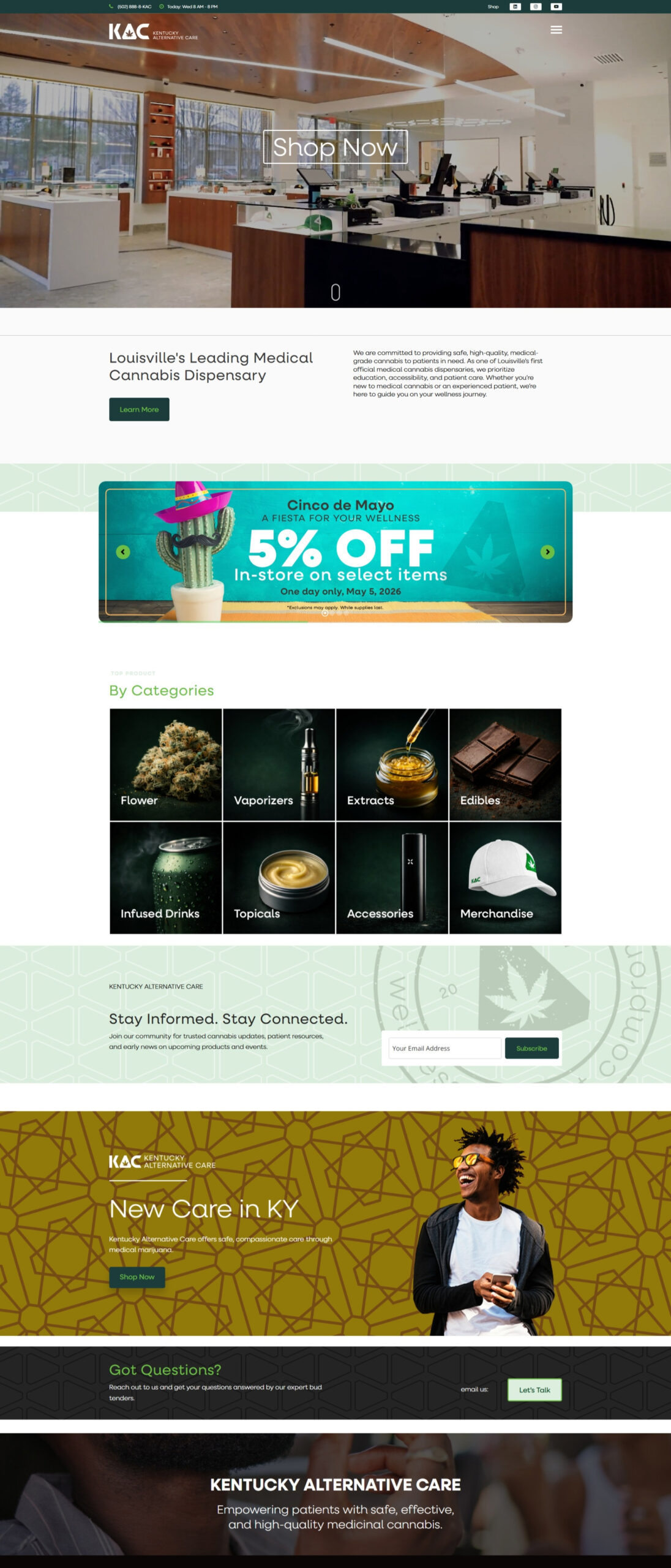 Kentucky Alternative Care Website Design